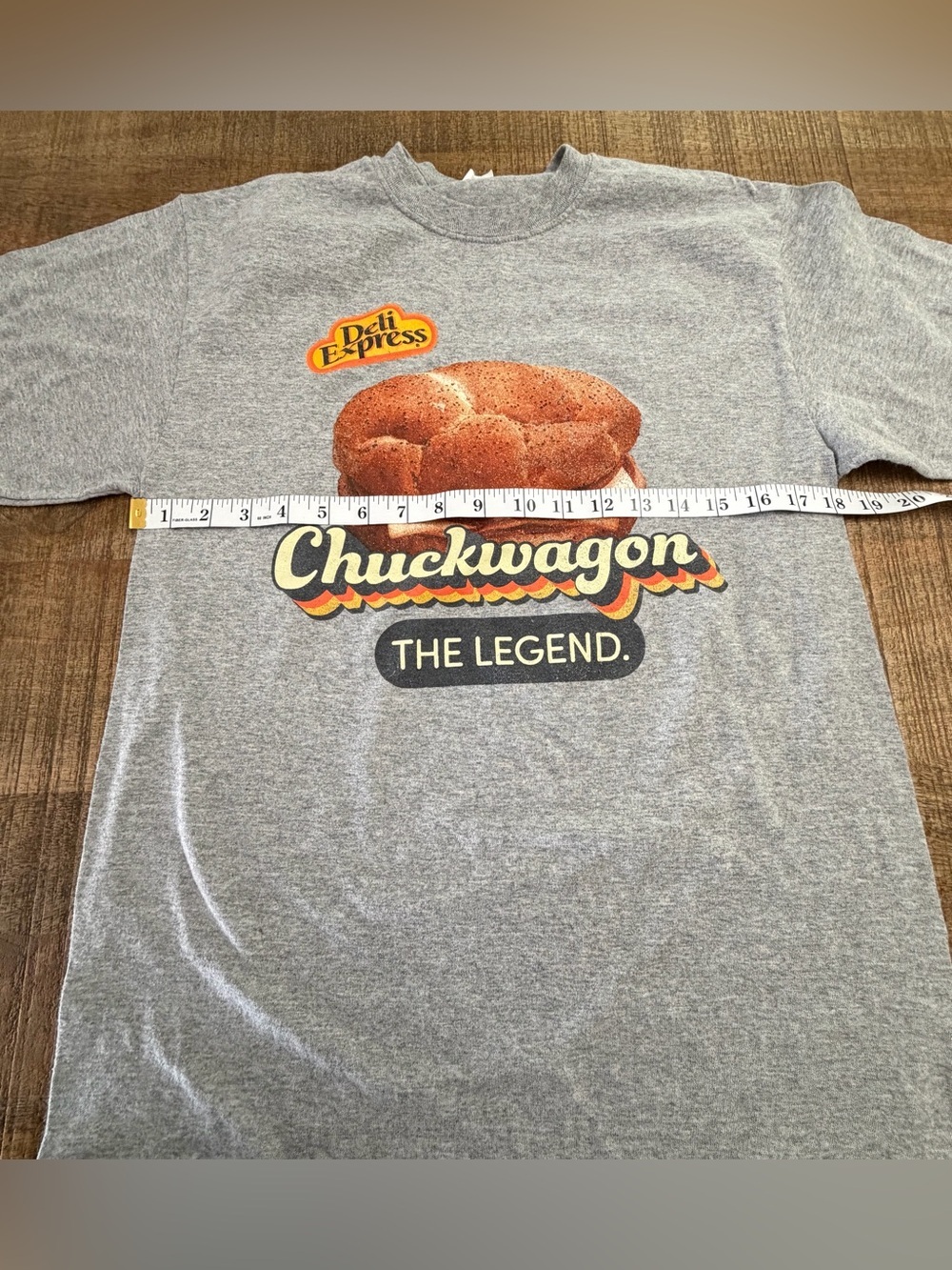 Port and Company Gray Chuckwagon Deli Express Graphic Tee - Picture 6 of 7